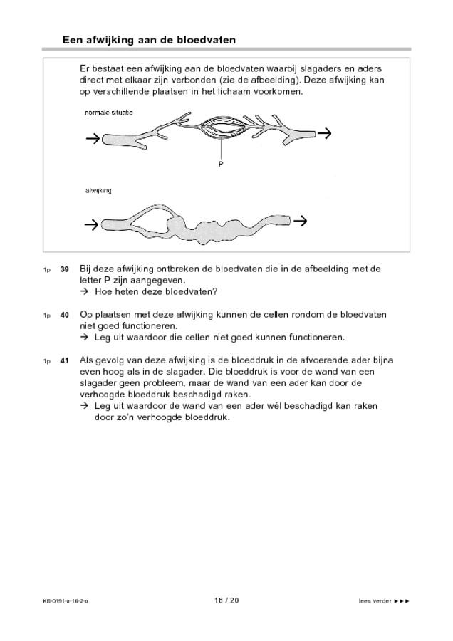 Opgaven examen VMBO KB biologie 2016, tijdvak 2. Pagina 18