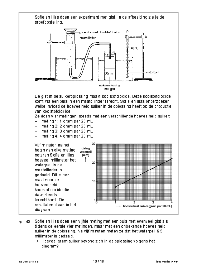 Opgaven examen VMBO KB biologie 2018, tijdvak 1. Pagina 16