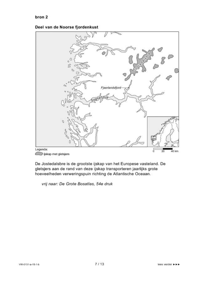 Bijlage examen VWO aardrijkskunde 2015, tijdvak 1. Pagina 7