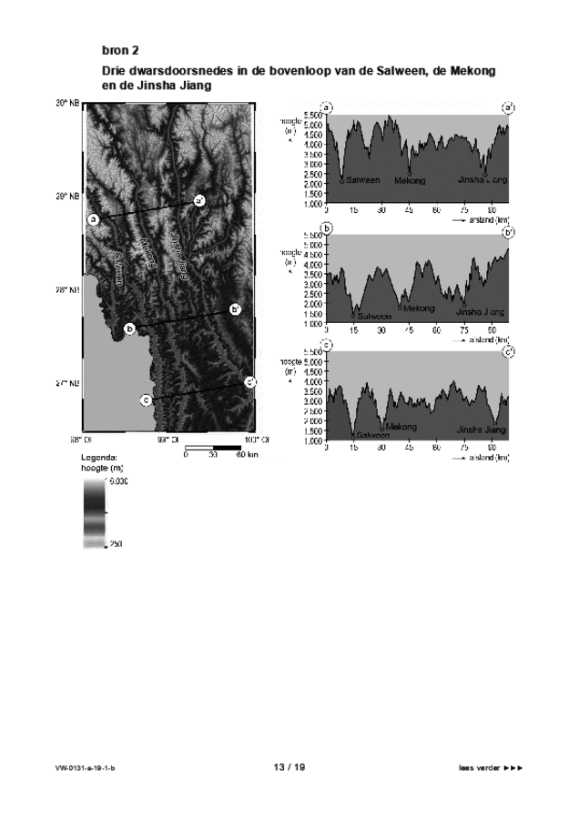 Bijlage examen VWO aardrijkskunde 2019, tijdvak 1. Pagina 13