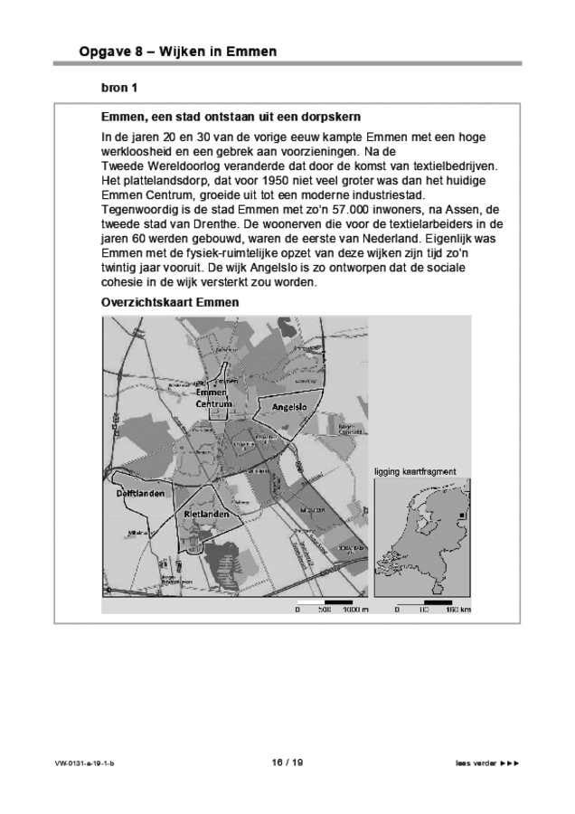 Bijlage examen VWO aardrijkskunde 2019, tijdvak 1. Pagina 16