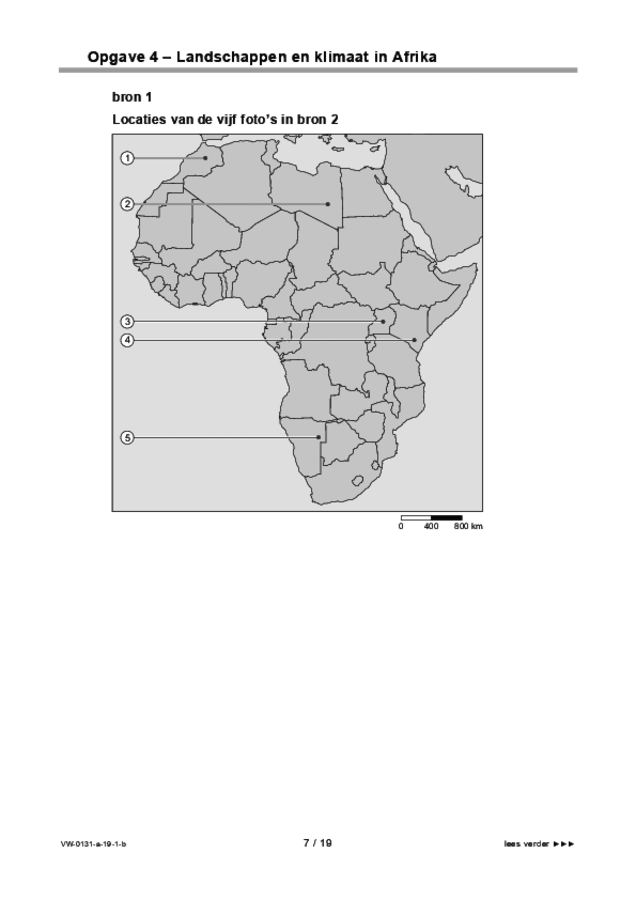 Bijlage examen VWO aardrijkskunde 2019, tijdvak 1. Pagina 7