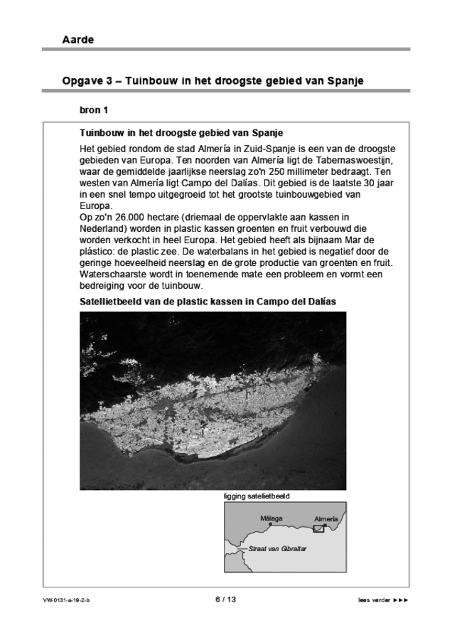 Bijlage examen VWO aardrijkskunde 2019, tijdvak 2. Pagina 6