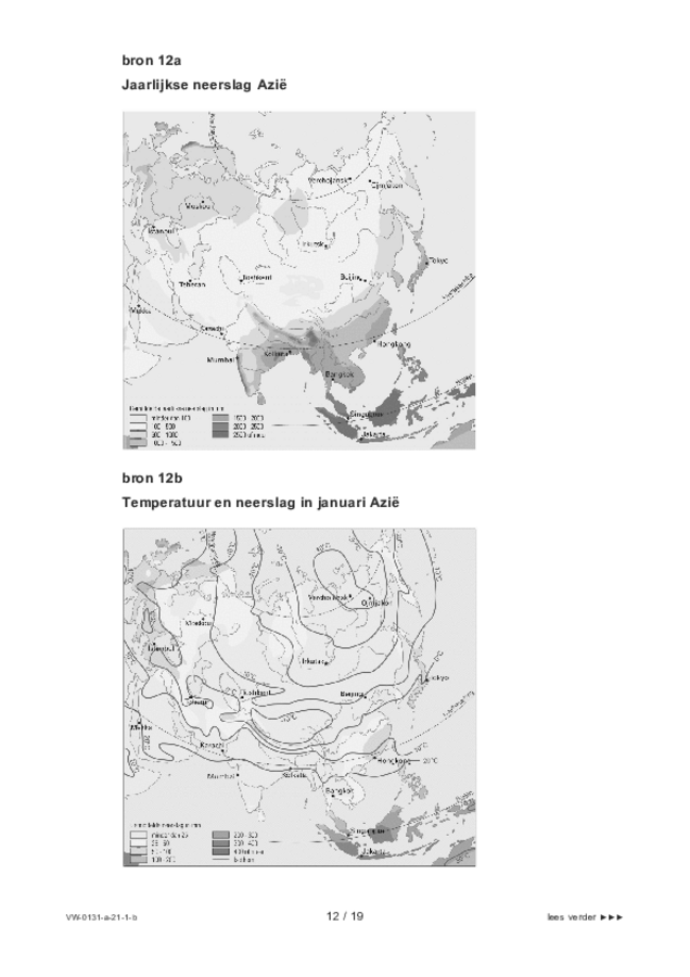 Bijlage examen VWO aardrijkskunde 2021, tijdvak 1. Pagina 12