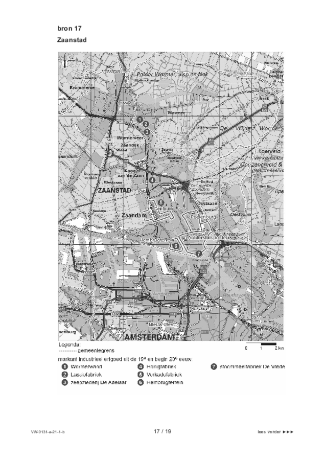 Bijlage examen VWO aardrijkskunde 2021, tijdvak 1. Pagina 17