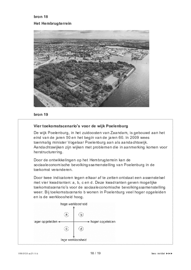 Bijlage examen VWO aardrijkskunde 2021, tijdvak 1. Pagina 18