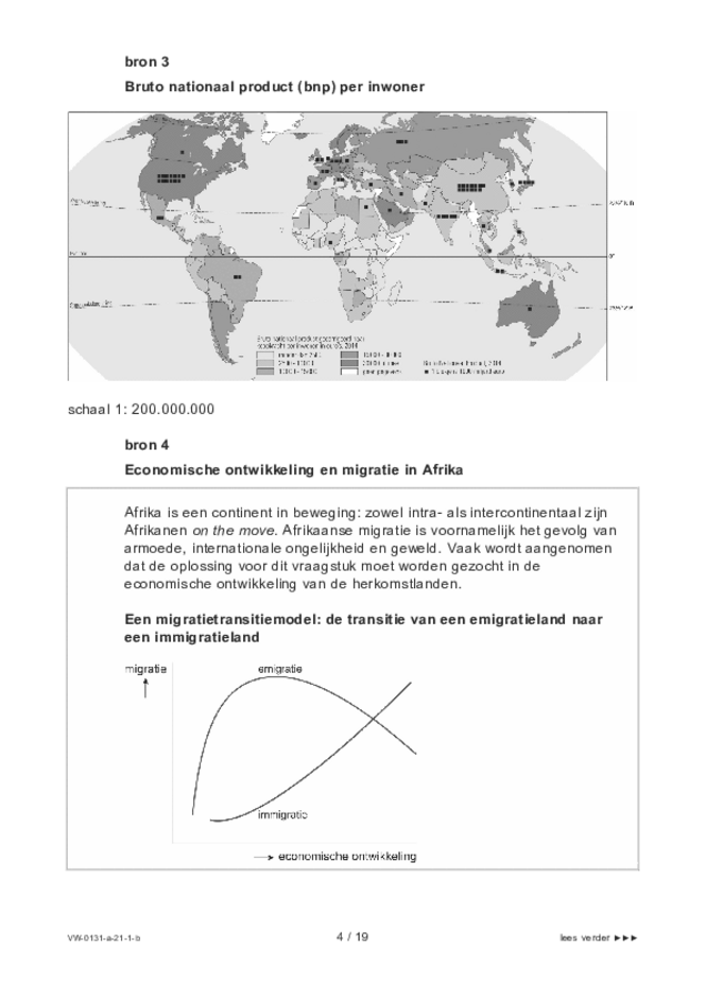 Bijlage examen VWO aardrijkskunde 2021, tijdvak 1. Pagina 4