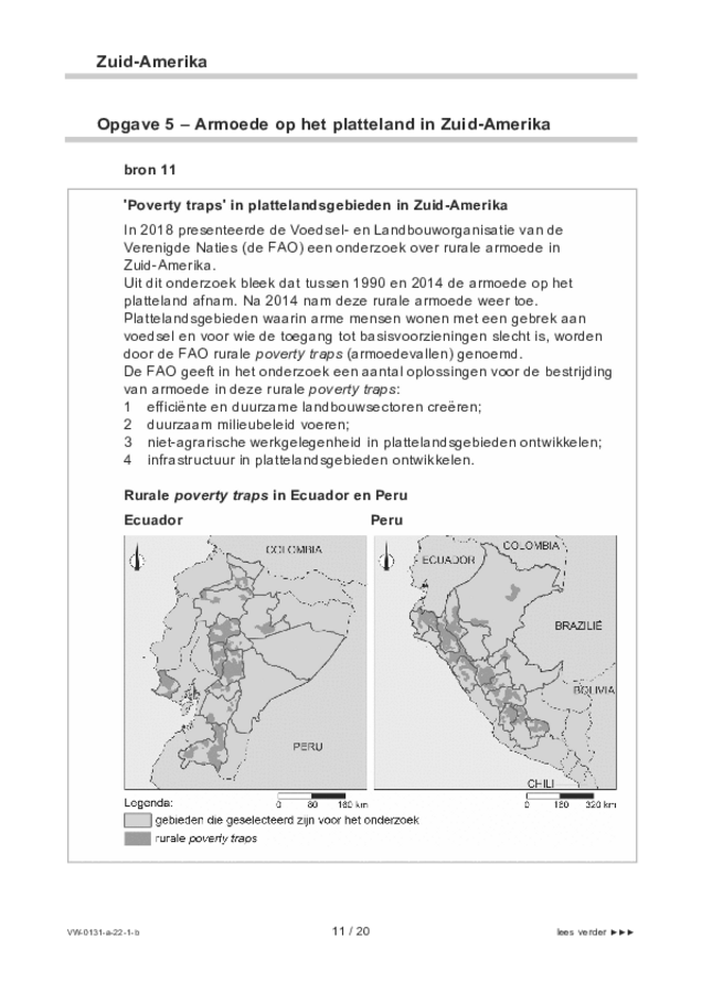 Bijlage examen VWO aardrijkskunde 2022, tijdvak 1. Pagina 11
