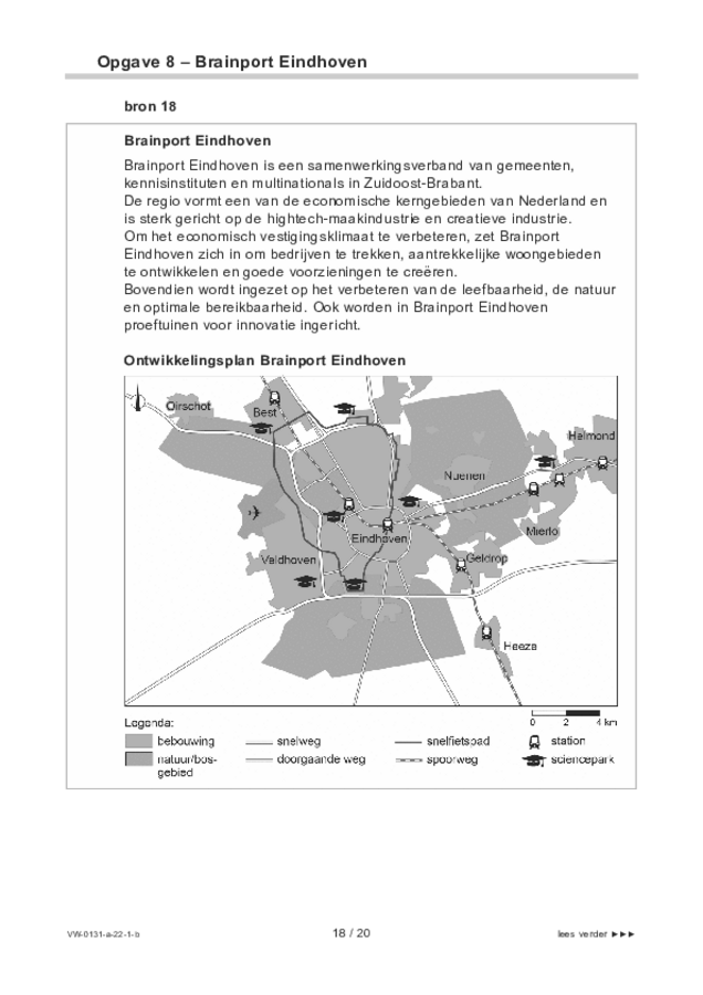 Bijlage examen VWO aardrijkskunde 2022, tijdvak 1. Pagina 18