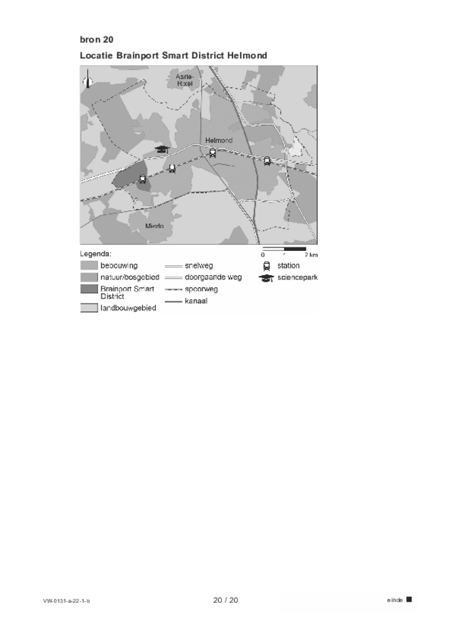 Bijlage examen VWO aardrijkskunde 2022, tijdvak 1. Pagina 20