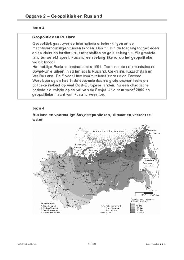 Bijlage examen VWO aardrijkskunde 2022, tijdvak 1. Pagina 4
