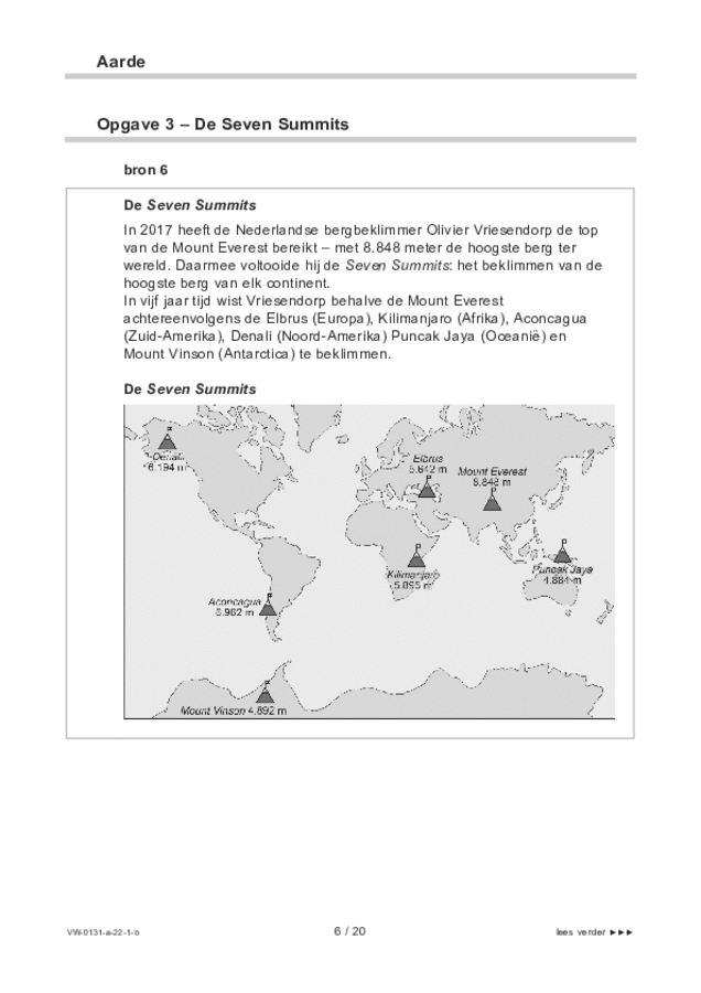 Bijlage examen VWO aardrijkskunde 2022, tijdvak 1. Pagina 6