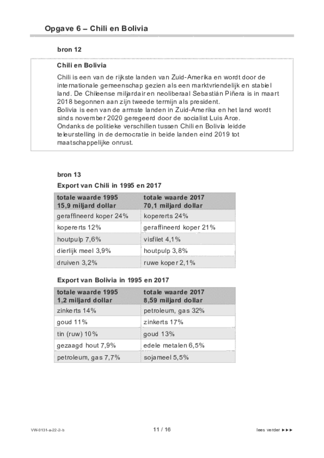 Bijlage examen VWO aardrijkskunde 2022, tijdvak 2. Pagina 11
