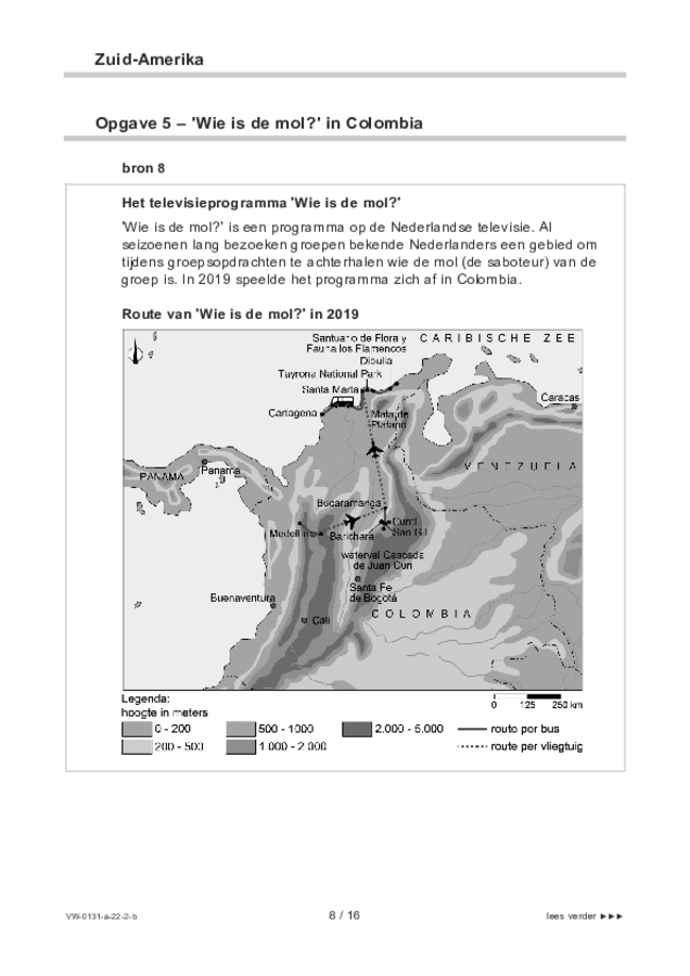 Bijlage examen VWO aardrijkskunde 2022, tijdvak 2. Pagina 8