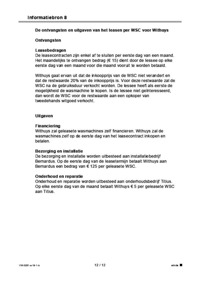 Bijlage examen VWO management & organisatie 2019, tijdvak 1. Pagina 12