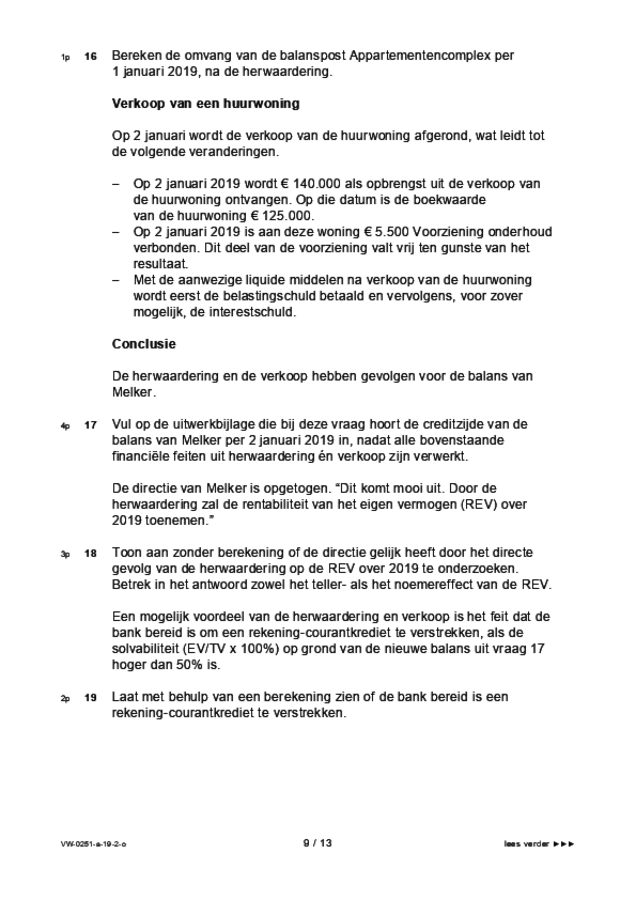 Opgaven examen VWO management & organisatie 2019, tijdvak 2. Pagina 9