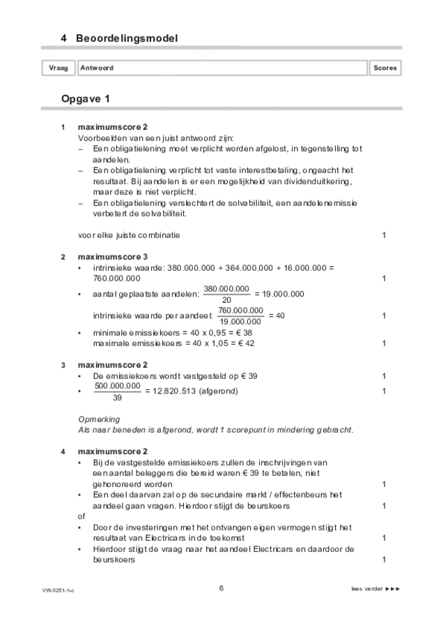 Correctievoorschrift examen VWO management & organisatie 2021, tijdvak 1. Pagina 6