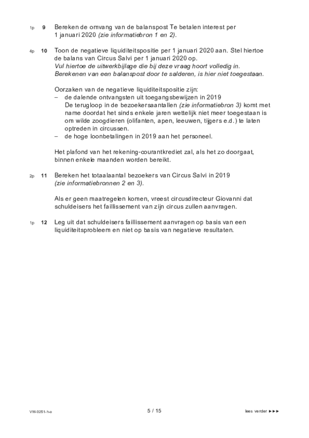 Opgaven examen VWO management & organisatie 2021, tijdvak 1. Pagina 5