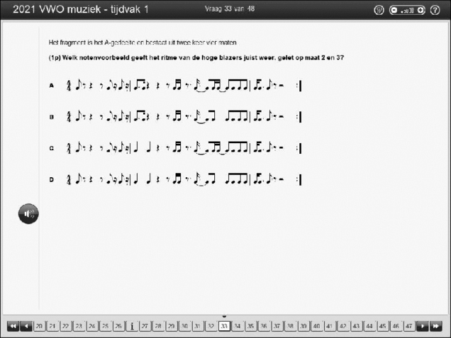 Opgaven examen VWO muziek 2021, tijdvak 1. Pagina 40