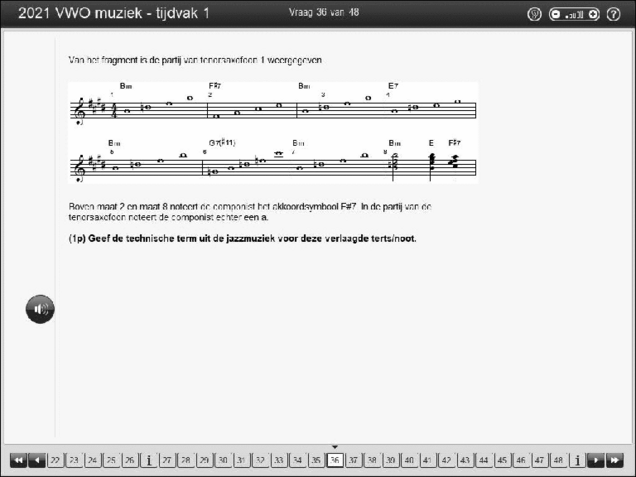 Opgaven examen VWO muziek 2021, tijdvak 1. Pagina 43