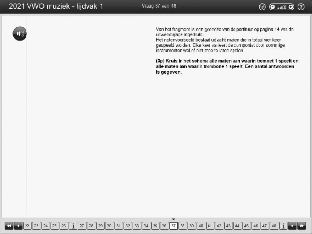 Opgaven examen VWO muziek 2021, tijdvak 1. Pagina 44