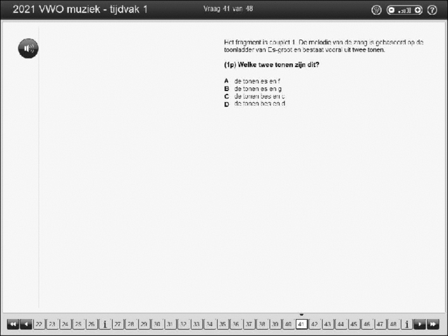Opgaven examen VWO muziek 2021, tijdvak 1. Pagina 48