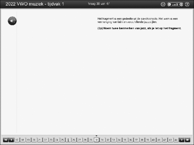 Opgaven examen VWO muziek 2022, tijdvak 2. Pagina 36