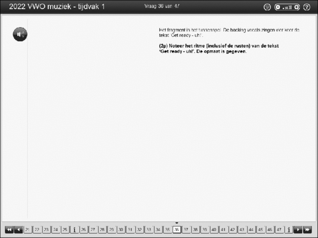 Opgaven examen VWO muziek 2022, tijdvak 2. Pagina 42