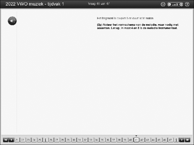 Opgaven examen VWO muziek 2022, tijdvak 2. Pagina 47