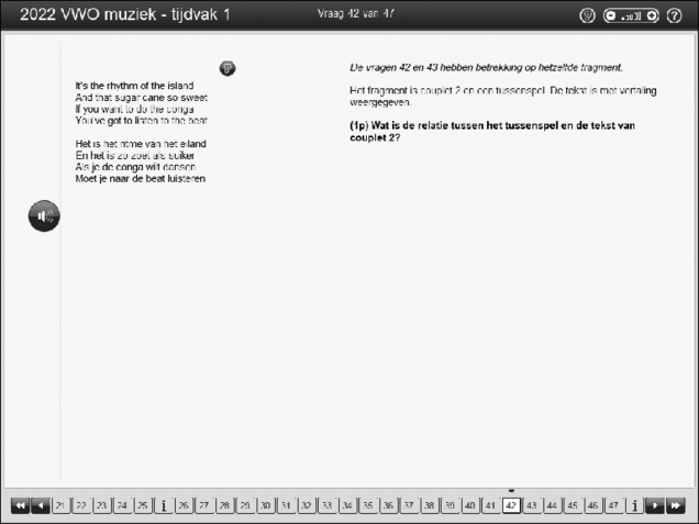 Opgaven examen VWO muziek 2022, tijdvak 2. Pagina 48