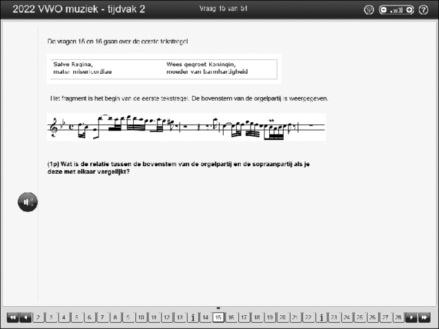 Opgaven examen VWO muziek 2022, tijdvak 2. Pagina 20