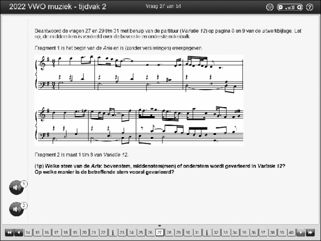 Opgaven examen VWO muziek 2022, tijdvak 2. Pagina 33