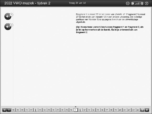 Opgaven examen VWO muziek 2022, tijdvak 2. Pagina 37