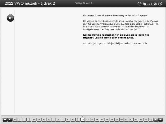 Opgaven examen VWO muziek 2022, tijdvak 2. Pagina 39
