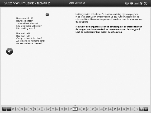 Opgaven examen VWO muziek 2022, tijdvak 2. Pagina 45