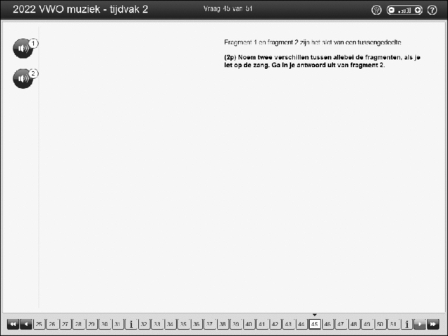 Opgaven examen VWO muziek 2022, tijdvak 2. Pagina 52