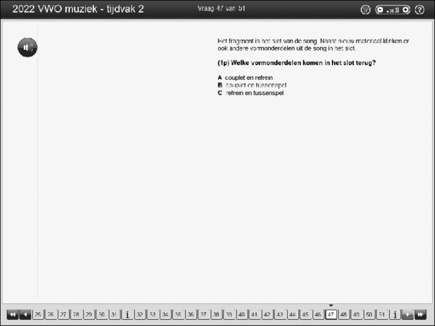 Opgaven examen VWO muziek 2022, tijdvak 2. Pagina 54