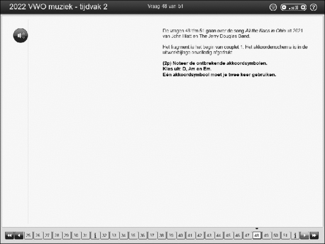 Opgaven examen VWO muziek 2022, tijdvak 2. Pagina 55