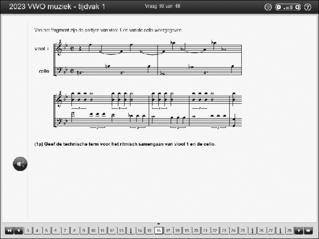 Opgaven examen VWO muziek 2023, tijdvak 1. Pagina 20