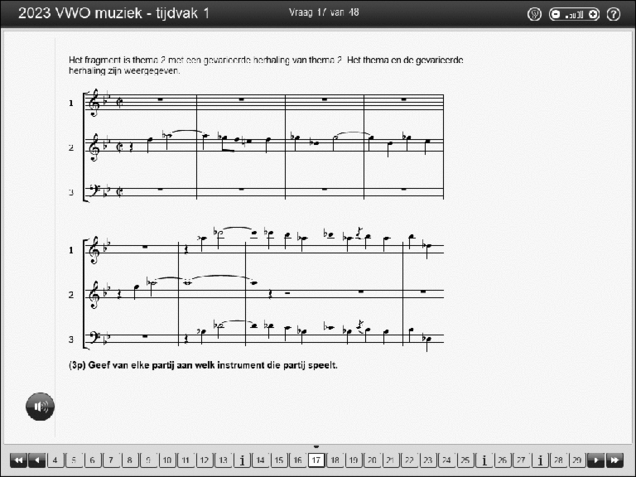 Opgaven examen VWO muziek 2023, tijdvak 1. Pagina 21