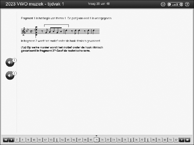 Opgaven examen VWO muziek 2023, tijdvak 1. Pagina 24