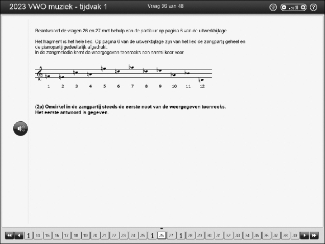 Opgaven examen VWO muziek 2023, tijdvak 1. Pagina 31