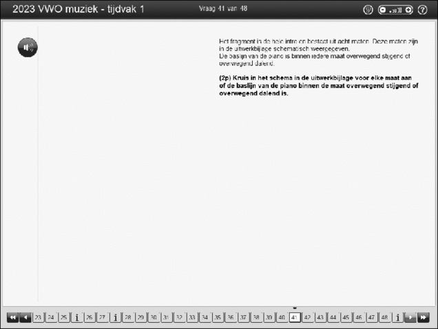 Opgaven examen VWO muziek 2023, tijdvak 1. Pagina 47