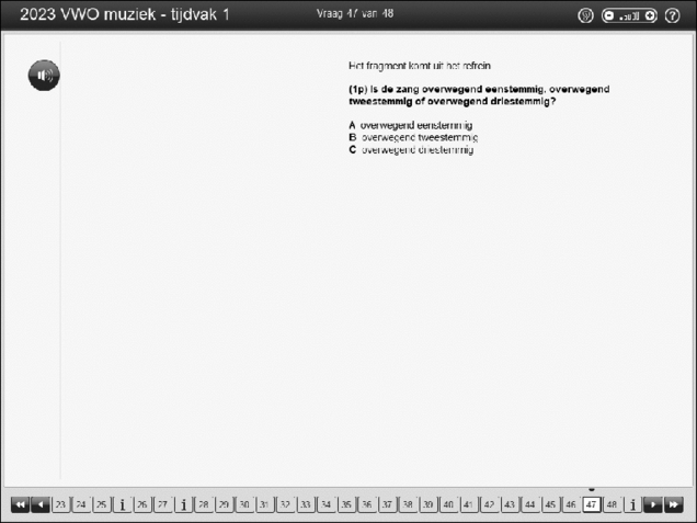 Opgaven examen VWO muziek 2023, tijdvak 1. Pagina 53
