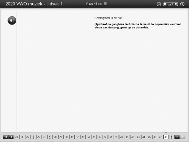 Opgaven examen VWO muziek 2023, tijdvak 1. Pagina 54
