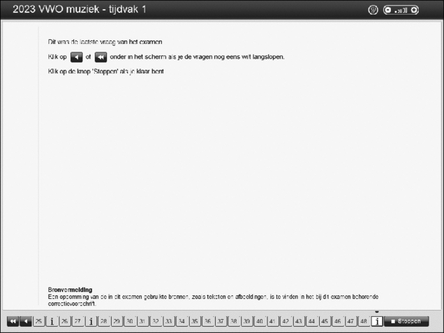 Opgaven examen VWO muziek 2023, tijdvak 1. Pagina 55