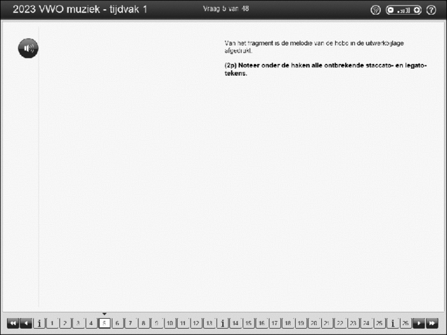 Opgaven examen VWO muziek 2023, tijdvak 1. Pagina 8