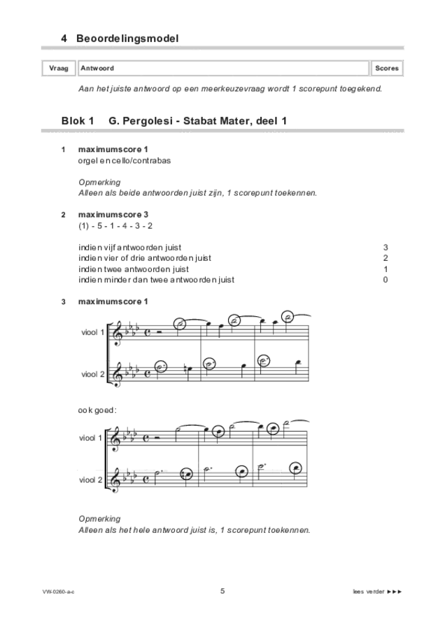 Correctievoorschrift examen VWO muziek 2023, tijdvak 2. Pagina 5