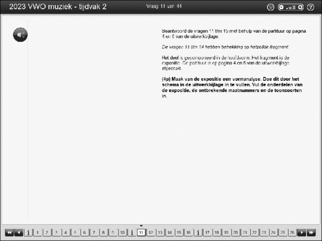 Opgaven examen VWO muziek 2023, tijdvak 2. Pagina 15