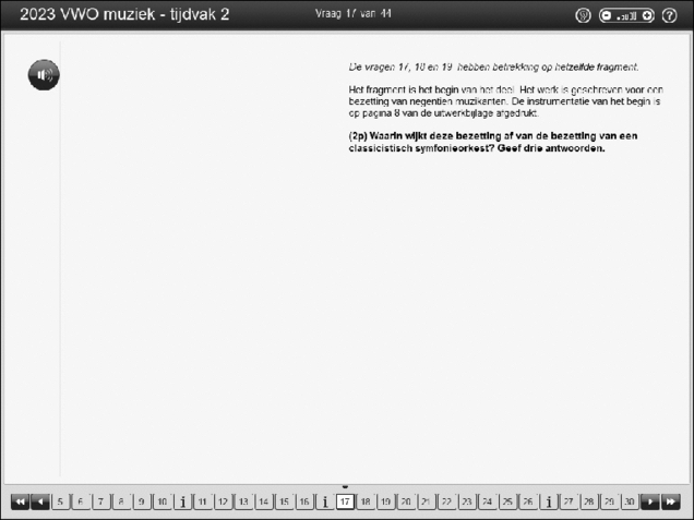 Opgaven examen VWO muziek 2023, tijdvak 2. Pagina 22